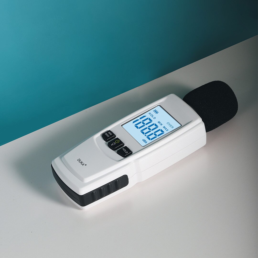 Xiaomi-medidor de nivel de sonido Digital DUKA FB1, minimedidor de sonido de 30-130dB, luz de fondo HD, medición de ruido