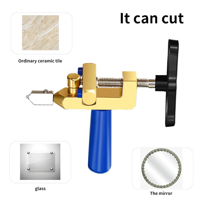 Multi-Functional Glass Cutter Manual Tile Mirrors Cutter Cutting Tool Easy Glide Glass & Tile Ceramic Tile Cutter Tool