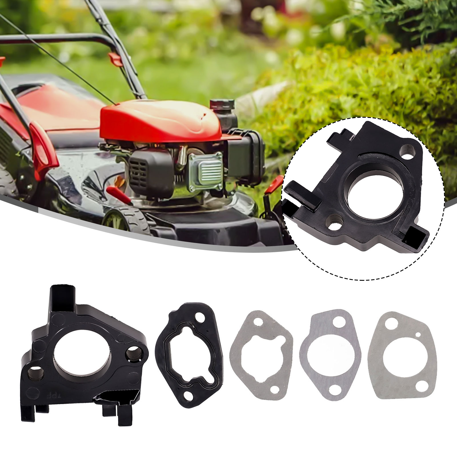 Carburateurpakkingenset met afstandsstuk voor  gx390 en 13hp  gx340 motoren 11hp complete set voor motoronderhoud.