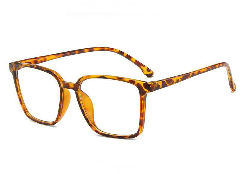 glasses frame Woman/Men Glasses Optical PC Frames Rectangle Glasses Frame Clear lens Eyeware Black Blue Eye Glass: 2