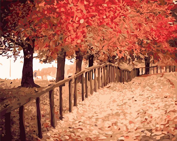 HUACAN Paint By Numbers Scenery Drawing On Canvas HandPainted House Art DIY Picture Kits Home Decor: SZHC1-1878