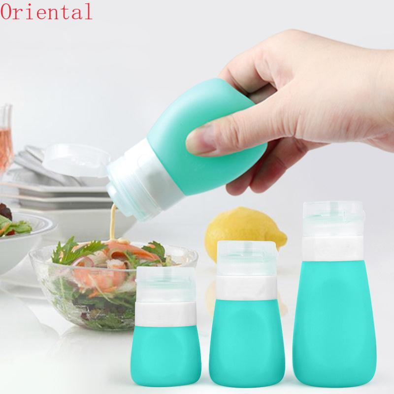 55ml Silicone Sauce Squeeze Bottle ,Salad Dressing Containers,Portable Soft Leak Proof Squeezable Bottle for Salad Sauce