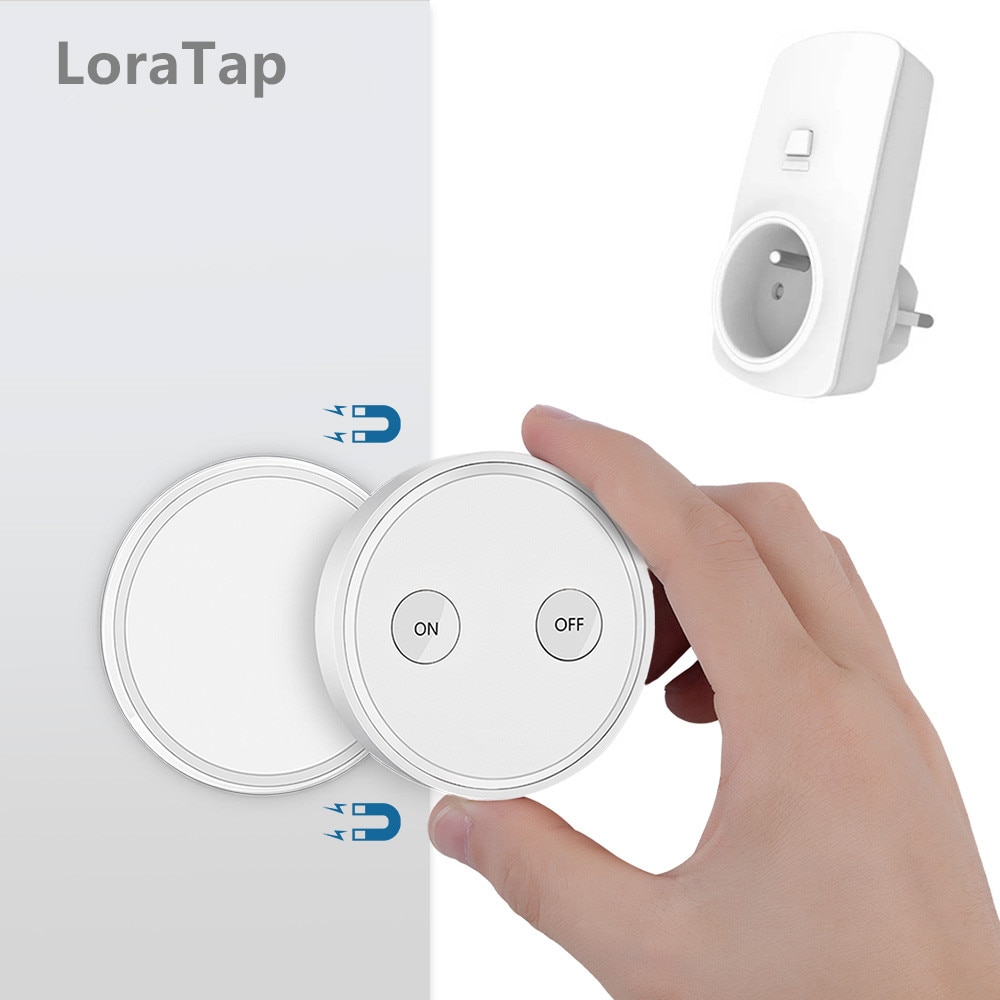 Kit de tomada sem fio para controle remoto, plugue francês 16a 200m de alcance, magnético, mini interruptor wifi e usar