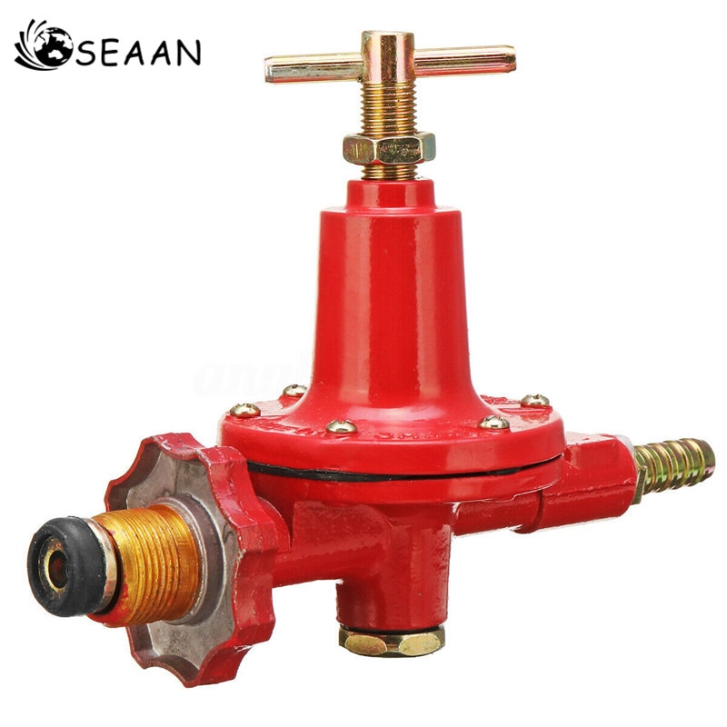 SEAAN, 1 Uds., 0-30PSI, regulador ajustable de propano de alta presión, Gas licuado, para exteriores, barbacoa, quemador, freidora, válvula, presurizador eléctrico