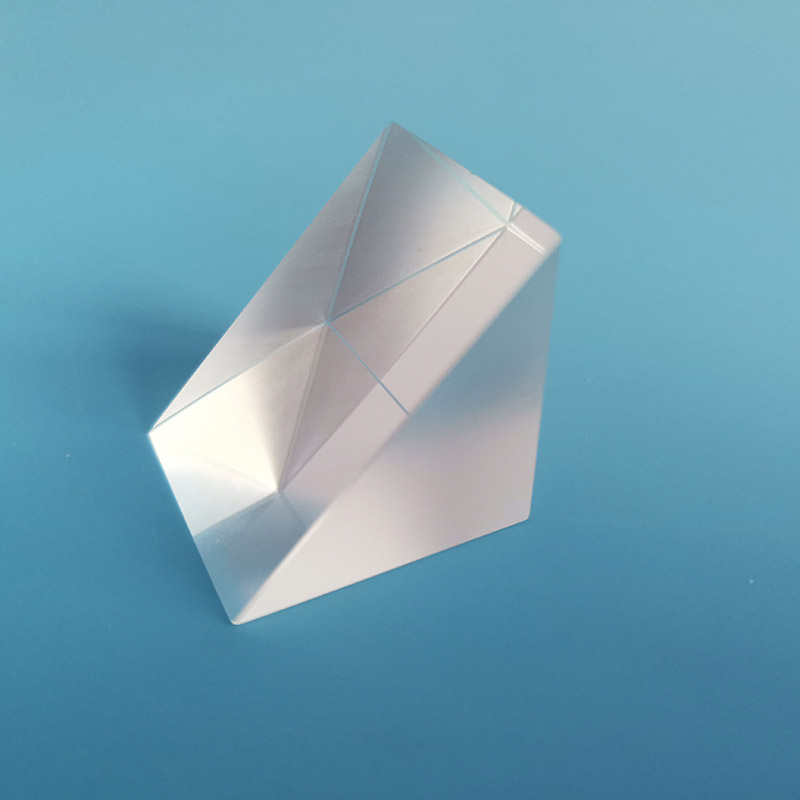 Optical Glass Prism 20*20*20mm Right Angle Triangular Crystal Prism Internal Reflecting Prism Lens For optical equipments
