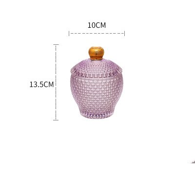 Glazen sieraden opbergpotten, transparant, phnom penh, suikerpot met deksel, ketting, ring, decoratie, kristallen flessen, container: Stijl c -1- l