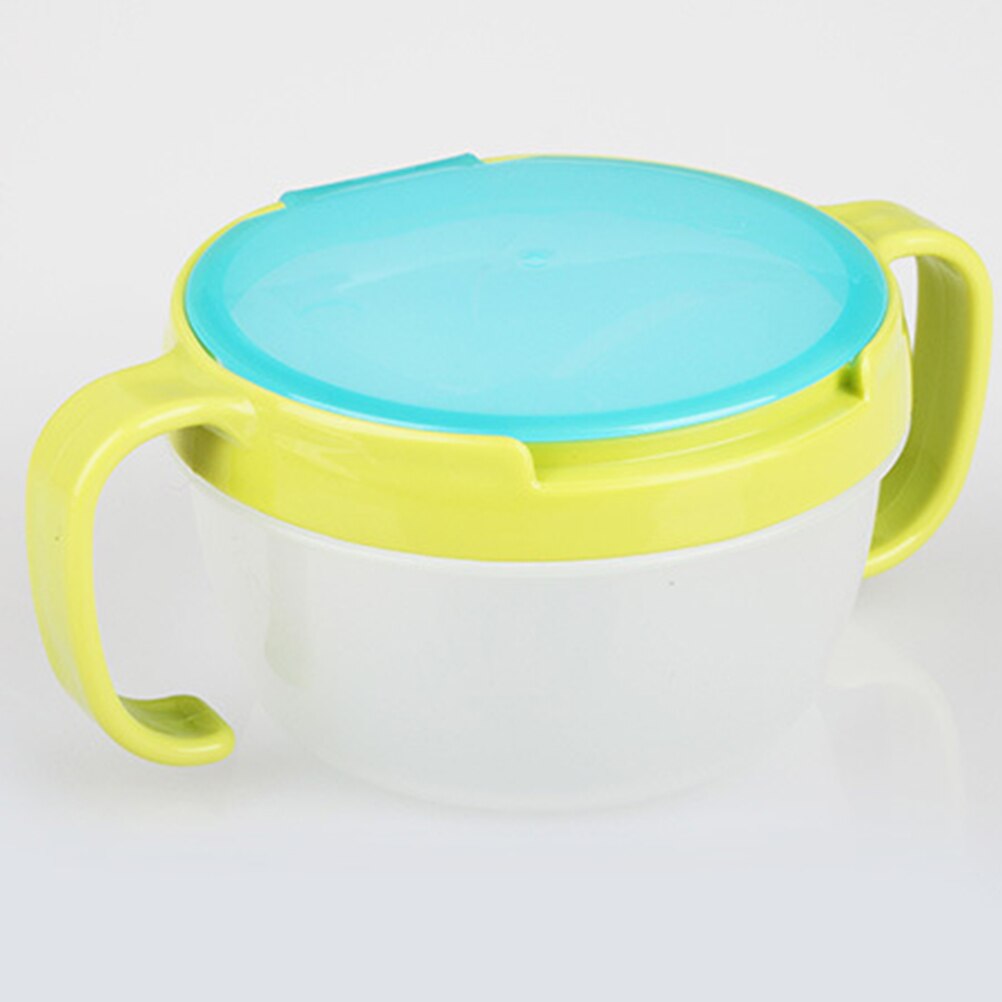Spisestel snack kiks madholder børn spildsikker kopbeholder med dobbelt håndtag rejsende babysmåbørns foderskål
