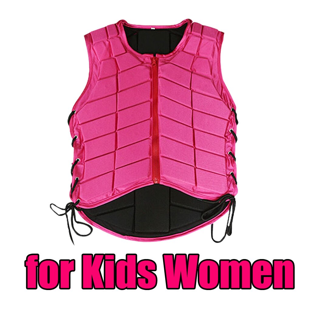 Pink Equestrian Protective Vest Horse Riding Safety Waistcoat Breathable