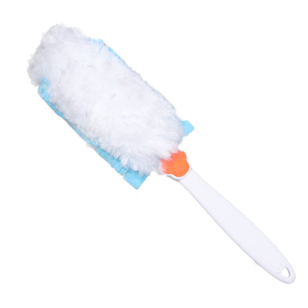 Microfiber Dusting Duster Brush Dust Removal Cleaner for Home Room Sofa Air-condition Bookshelf Window Car Duster Cleaning Tools: White