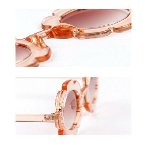 Cute Toddler Beach Flower Goggles Infant Baby Kids Unisex Child Plastic UV400 Frame Sunglasses Girl Boys Summer Outdoor Glasses
