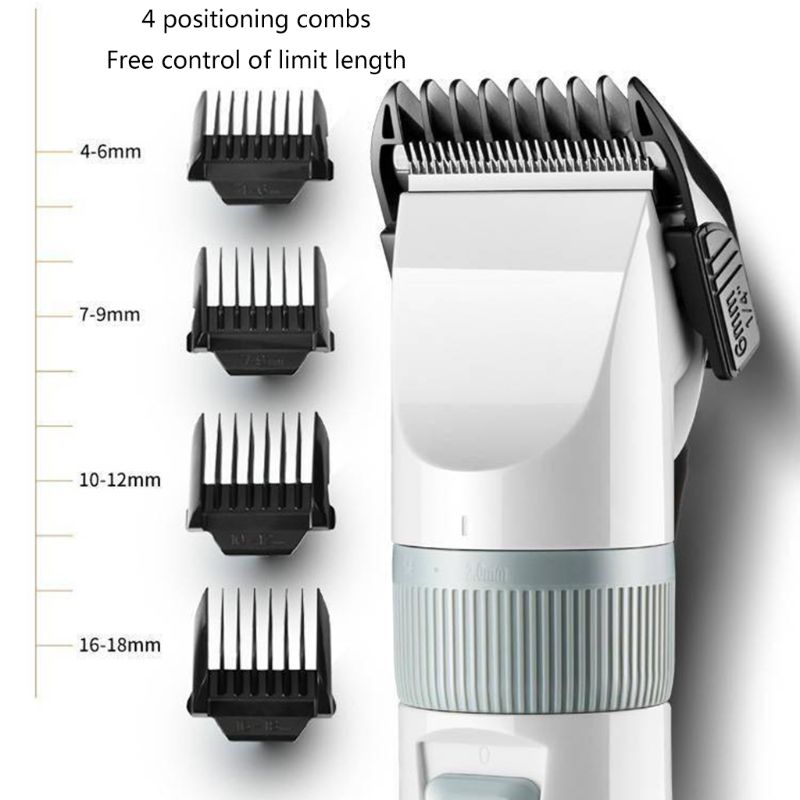 Hårklippare herrtrimmer sax frisör cape kam grooming kit barberare usb laddning sladdlös frisyr klippning