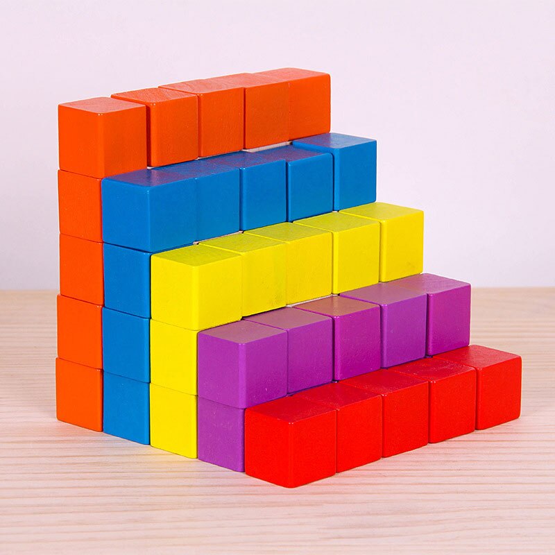 100Pcs 10Mm Hout Cubes Kleurrijke Dobbelstenen Schaakstukken Haakse Voor Token Puzzels Kids Kinderen Board Game Kubussen vroege Onderwijs