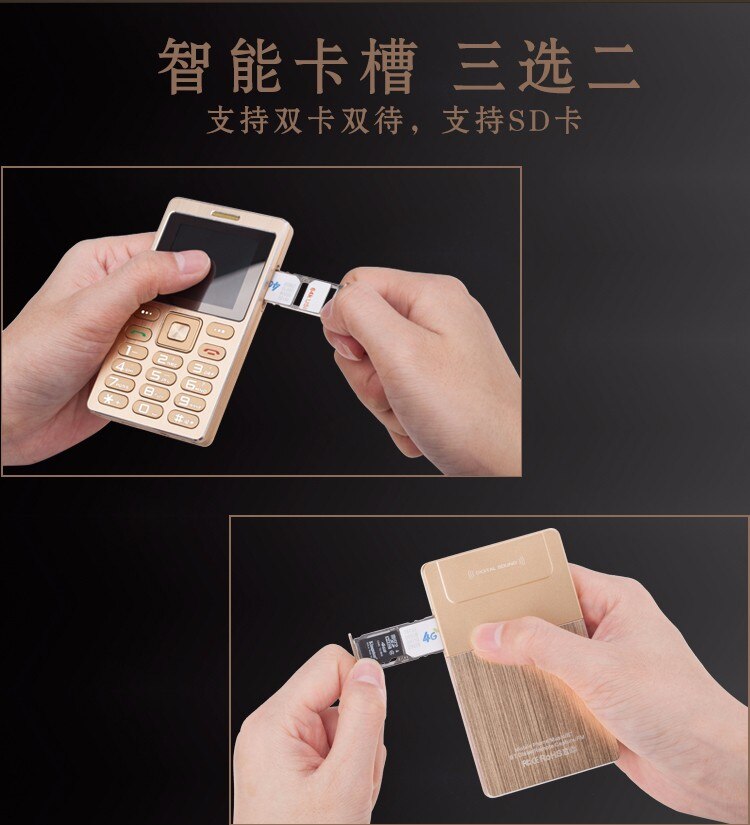 Dubbla simkort telefon  a10 mini telefon bluetooth dial 3.5mm hörlursuttag fjärrkamera mobiltelefon mobiltelefon