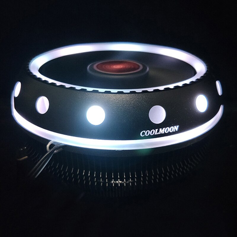COOLMOON UFO RGB CPU Cooler Heatsink LED 12V for AMD PC Processor Desktop Cooling Radiator