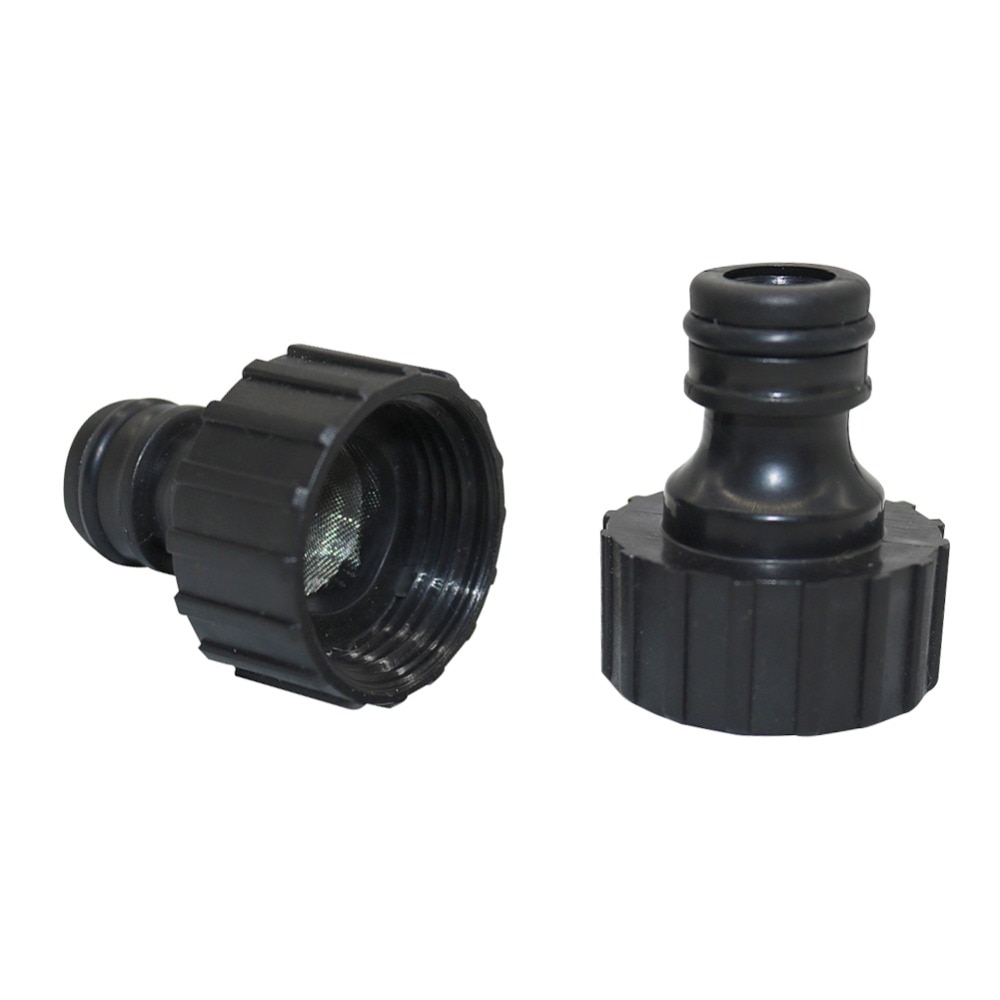 3 Pcs Female Thread 3/4" Nipple Garden Water Quick Connectors Household Self-Priming Car Washing Washing Machine Fittings