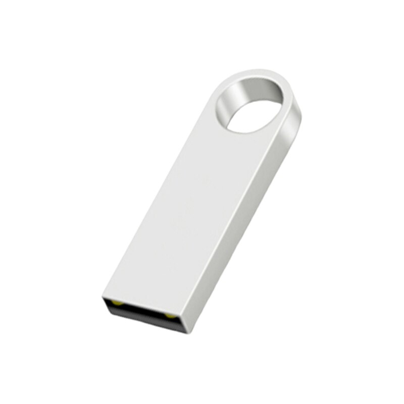 Metalen Pen Drive Pendrive 4Gb 8Gb 16Gb Usb Flash Drives 32Gb 64Gb 128Gb Flash disk Real Capaciteit Thumbdrive Cle Usb 2.0 Stick: 8GB / Silver
