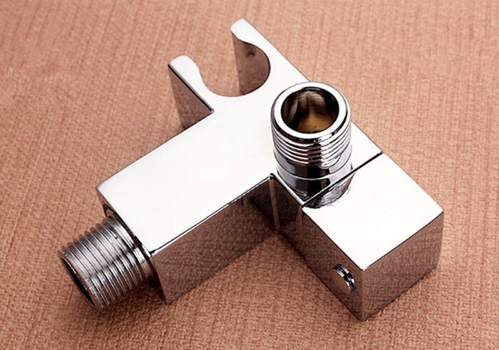 Brass Kitchen Bathroom Accessories Angle Valve with Holder for Toilet / Sink / Basin / Water Heater Angle Valves 1/2"