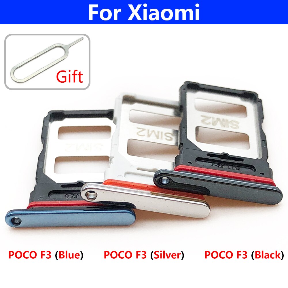 SD Sim Card Micro SD Holder adattatore per Slot per scheda Sim per Xiaomi Poco X3 NFC Poco F3 supporto per vassoio per scheda Sim