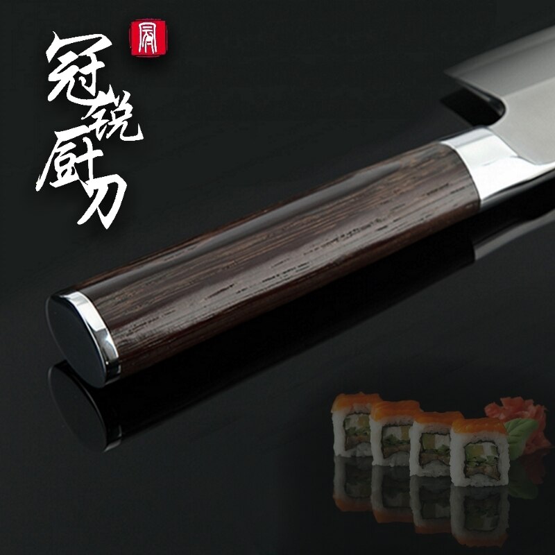 Japanese Deba Knife Stainless Steel Cutting Fish Chef's Kitchen Knives Cooking Tools Salmon Tuna Sashimi Slicing