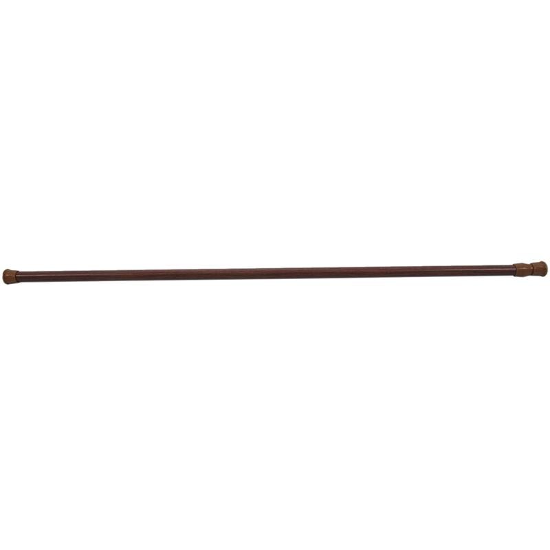 Tringles télescopiques extensibles de poteau de Rail de rideau de Tension de Voile de ressort, 70 ~ 120cm, couleur en bois