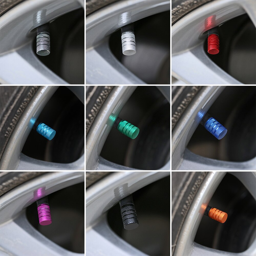 1/4Pcs Universele Stofdicht Aluminium Legering Fiets Cap Wiel Band Bedekt Auto Vrachtwagen Buis Band Fiets accessoires