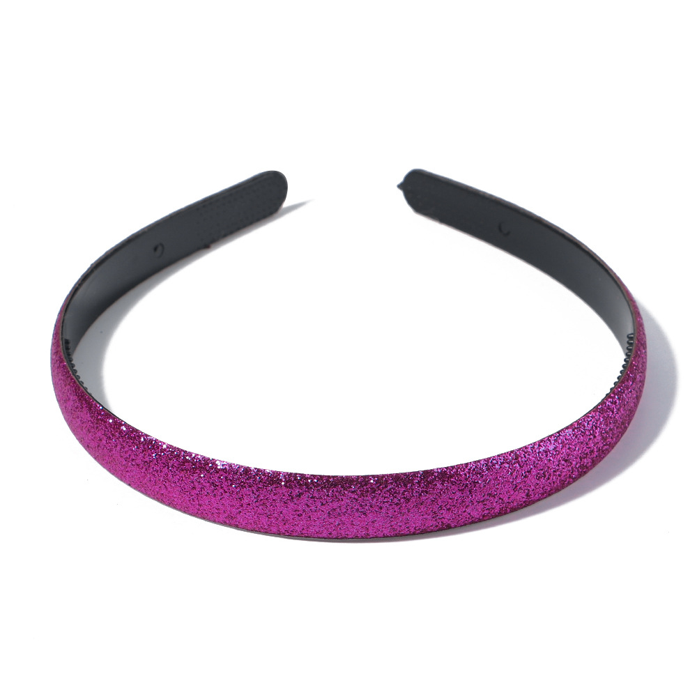 Macaron Sparkly Headbands Hairband Children Shining Head Hoop for Girls Brimmed Glitter Headdress Sweet Simple Hair Accessories