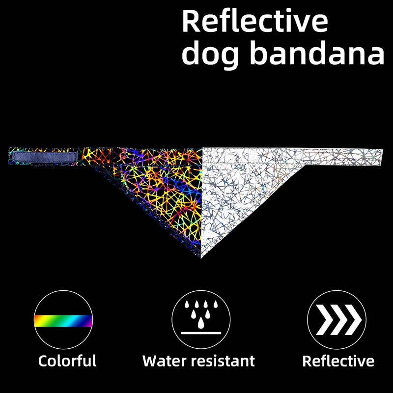 Huisdier Reflecterende Bandana Hoge Zichtbaarheid Hond Sjaal Kleurrijke Veiligheid Halsdoek Voor Honden Katten Coleira Cachorro Mascotas Perro Cani