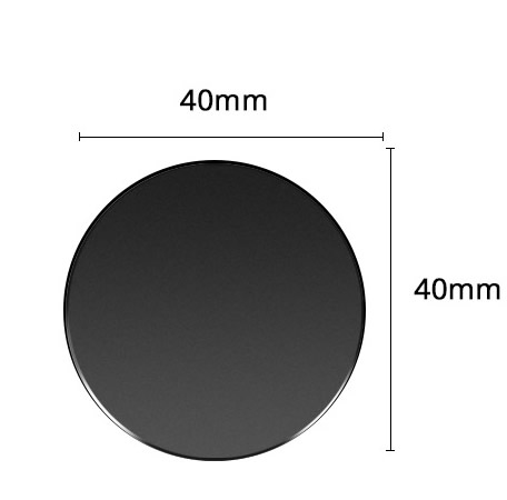 5 stücke Metall Platte Disk Für Runde Magnet Auto Telefon Halter eisen Blatt Aufkleber Für Magnetische Handy Halter Auto stehen Montieren: 5pcs 40mm-black
