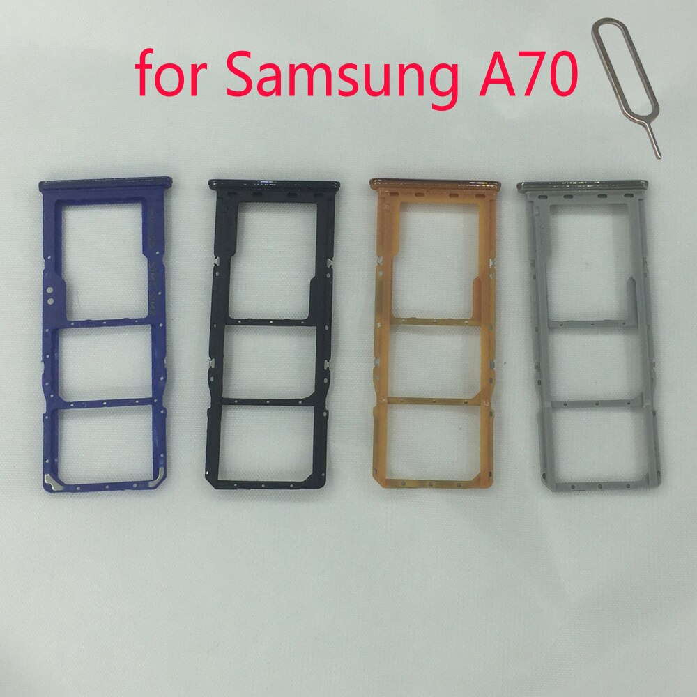 SIM Card Tray Holder For Samsung Galaxy A70 A705 A705F A705FN A705W A705FD A705GM Original Phone Nano Micro SD Card Slot Adapter