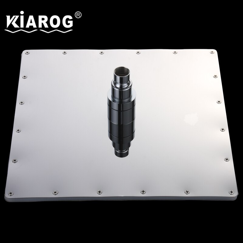 12 Inch Water Powered Rainfall Led Shower Head.Bathroom 30cm*30cm 3 Colors Change Led Showerhead Without Shower Arm.Chuveiro Led