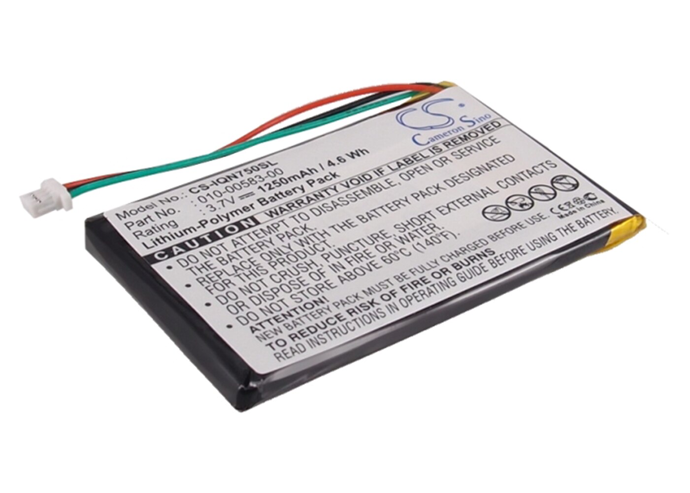 Cameron Sino 1250mA Battery for Garmin Nuvi 750,Nuvi 755,Nuvi 755T 010-00583-00