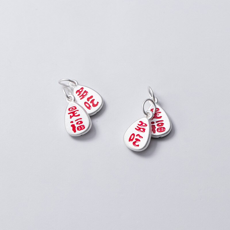 Meetsoft bietet trendige anhänger aus sterlingsilber mit wassermotiven und chinesischen schriftzeichen – ein besonderes accessoire für selbstgemachte halsketten.
