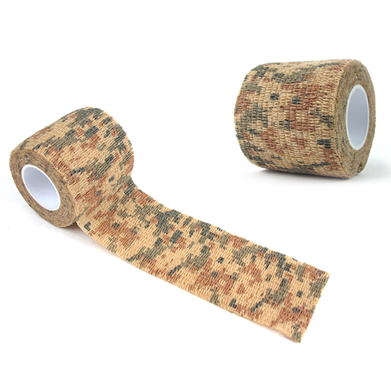 Bande de Camouflage adhésif Camouflage furtif chasse furtif ruban Non-tissé rétractable retenant le ruban Non tissé rétractable en plastique: 03