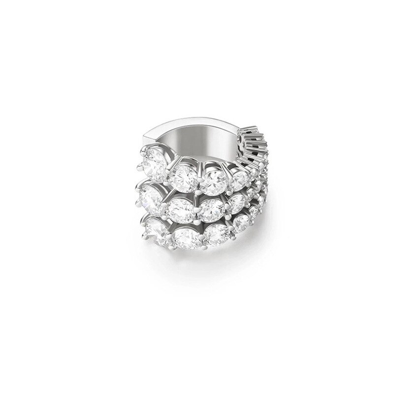 Mode C Vorm Multilayer Zirkoon Kraakbeen Oorbellen Voor Vrouwen Geen Piercing Oor Bot Clip Nep Doorboord Oor Manchet Oorbel Sieraden: 6