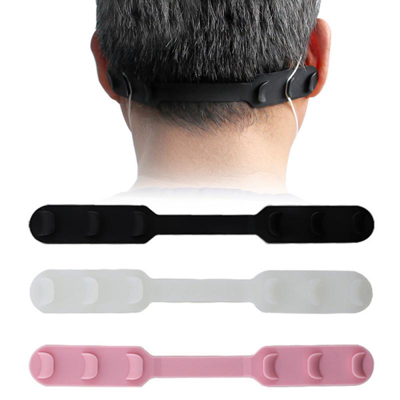 1 stk ansigtsmaske krog blød ørebeskytter silikone bandage maske kroge øre reb hovedmonteret justeringsspænde