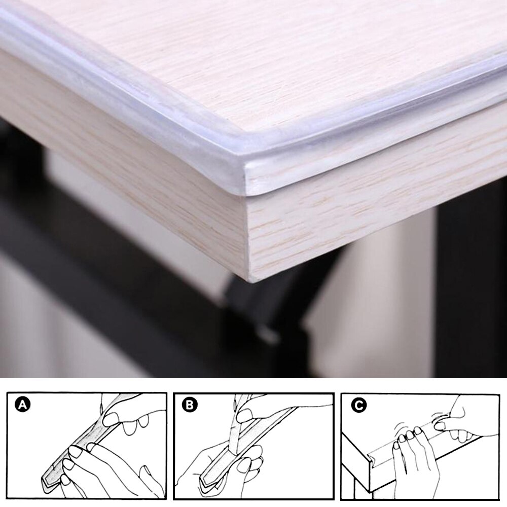 Bord de Table de sécurité pour bébé 3M, bord de bureau Transparent, Protection d'angle pour bébé, anti-Collision, coin de meuble doux