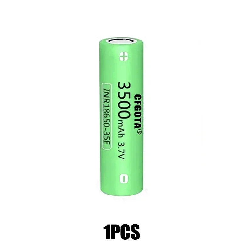 100% original 18650 3500mah 20th discharge inr18650 35e 3500mah 18650 3.7v li ion rechargeable battery: GRAY