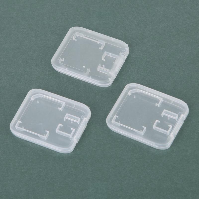 10Pcs Geheugenkaart Case Plastic Geheugenkaart Doos Transparante Standaard Sim Sd Sdhc Ms Tf Protector Houder Box Carry opbergdoos