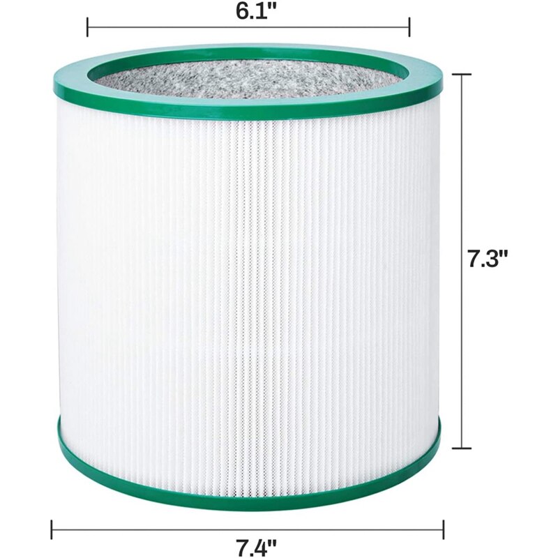 2 Packs HEPA Replacement Filter for Dyson TP00 TP02 TP03 AM11 Tower Purifier Pure Cool Link, Replace Part 968126-03