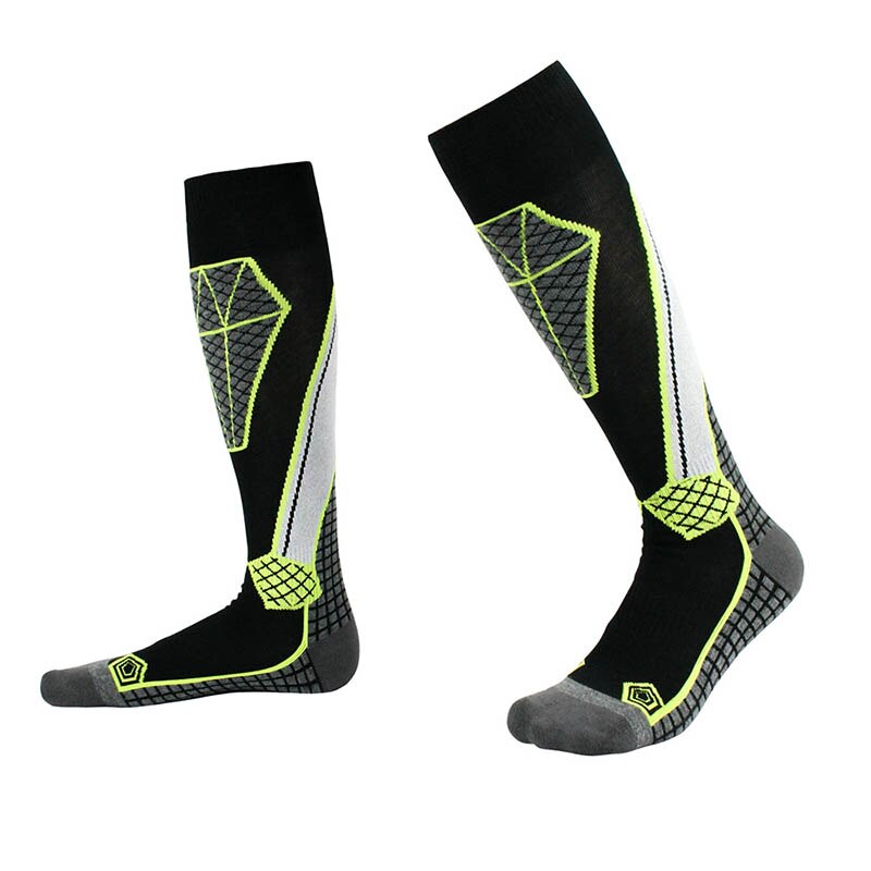 Winter Warme Dikke Fietsen Sokken Mannen Vrouwen Outdoor Sport Snowboard Klimmen Camping Wandelen Ski Wollen Sokken Kousen Mj: green / M