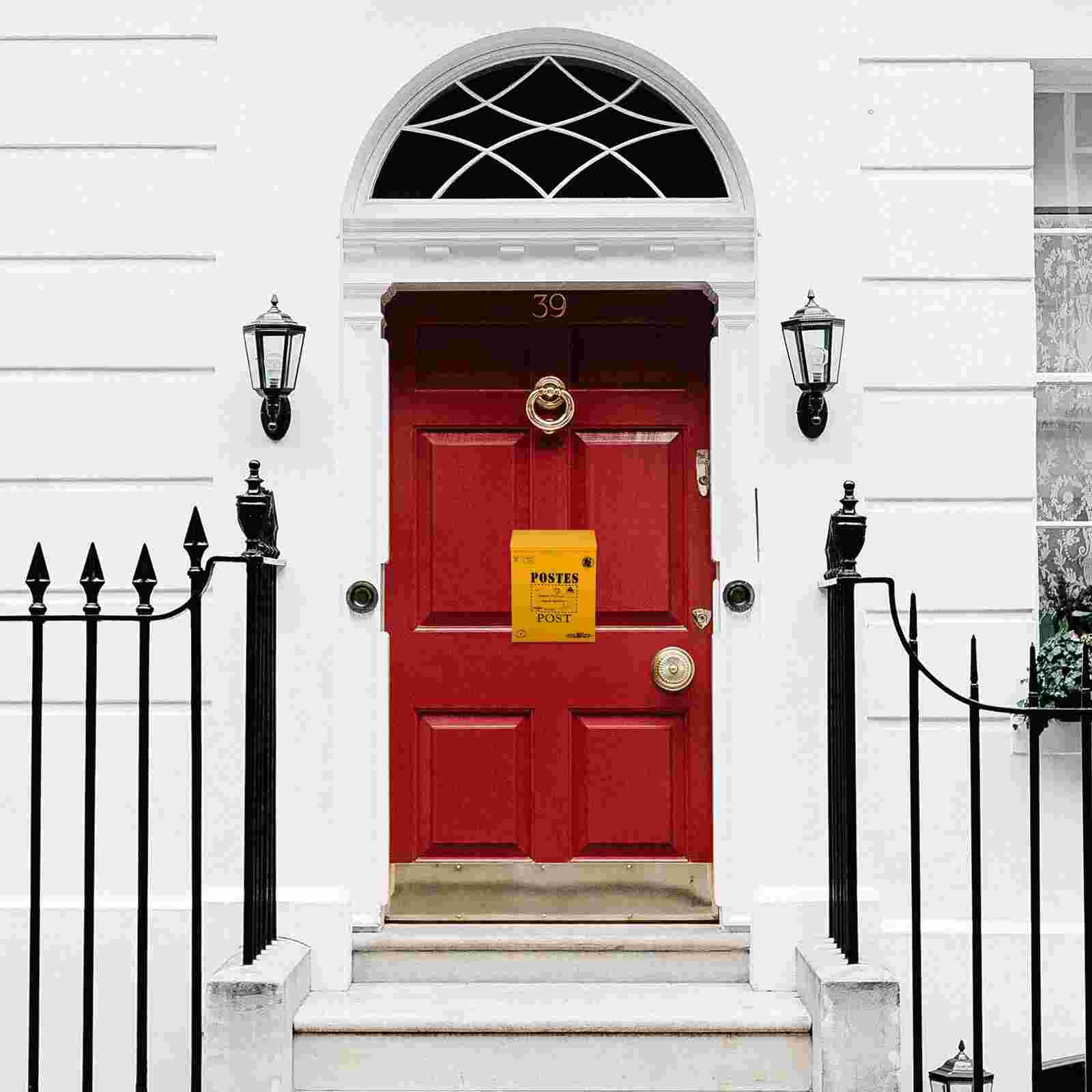 1 Pc blokada skrzynka pocztowa retro skrzynka na listy robić montażu na ścianie skrzynka na listy gazeta skrzynka pocztowa