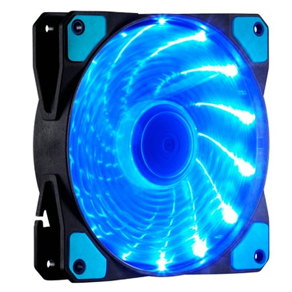 Ventiladores de carcasa de ordenador RGB, ventilador de refrigeración de 15 luces, 12025 Streamer, ventilador de chasis de 120mm, luz LED PWM RGB, disipación de calor