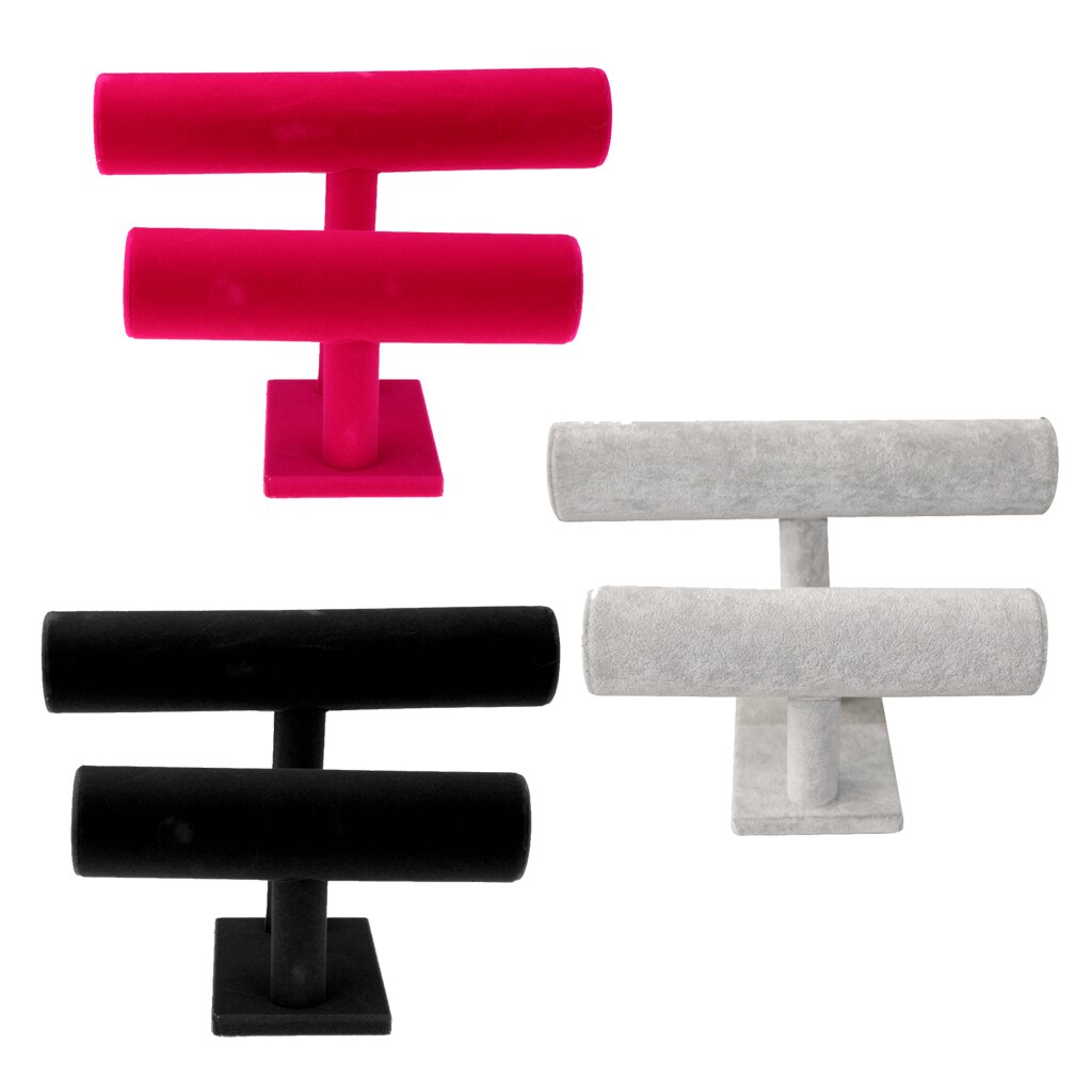 Bangle Chain Watch Holder/ Bracelet Necklace Rack Stand Jewelry Display Shelf/Velvet