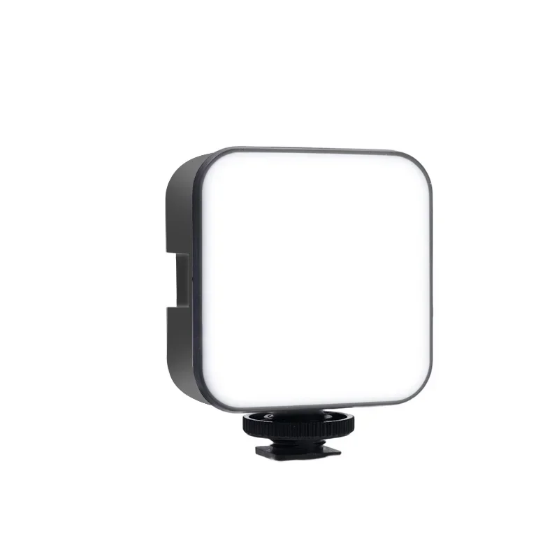 Mini LED Selfie Light Lamp met Clip Ring voor IPad Mobiele Telefoon Laptop Flash Invullichten Video Foto Ringlicht Fotografielamp: Black