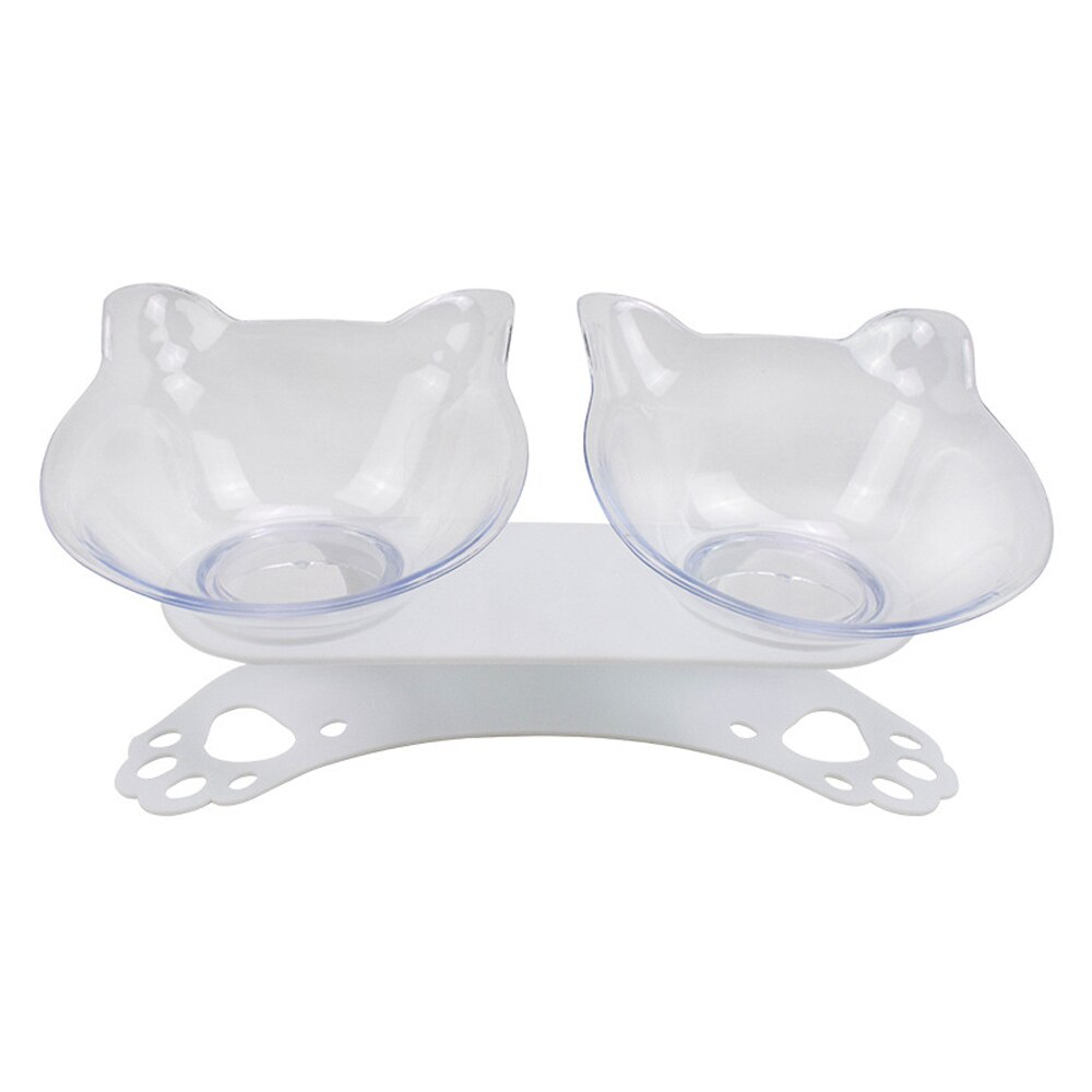 Cat Bowls Dogs Feeders Cat Feeding Bowl With Raised Stand For Cats Double Bowl Cats Food Bowls Water Bowls Pet Supplies#9