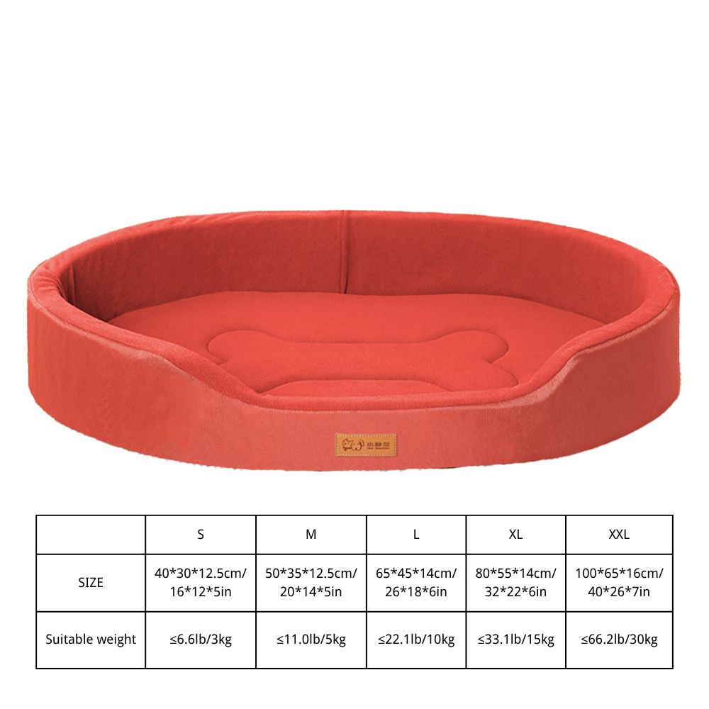 Camas ortopédicas impermeáveis para cães de espuma, para cães pequenos, médios e grandes, sofá durável para cães, cama para animais de estimação, capa removível lavável: XXL / Vermelho