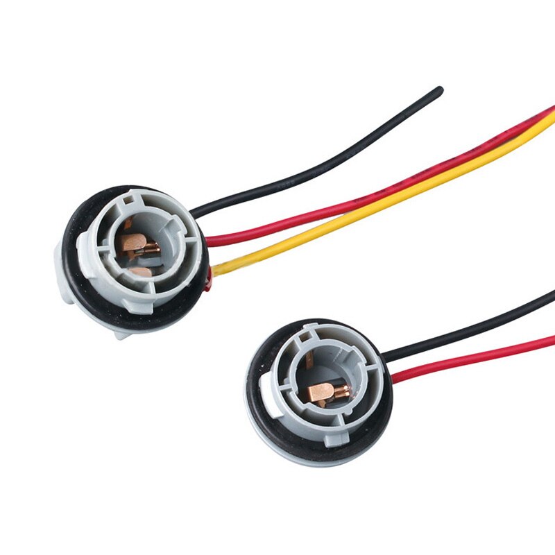 4 Pcs 15D Lamp Holder Bulbs P21/5W Adapter Base Socket Connector Plastic Car Accessories for Brake Light, 2 Pcs 1156 & 2 Pcs 115