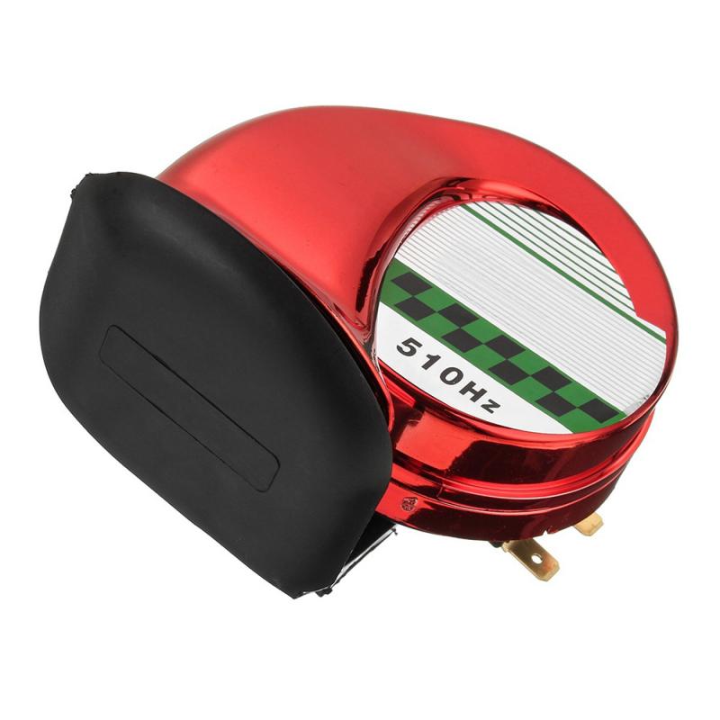 Universal Motorcycle Horn Kit 12V 130db Waterproof Round Loud Horn Speakers For Scooter Moped Dirt Bike ATV Replacement Parts