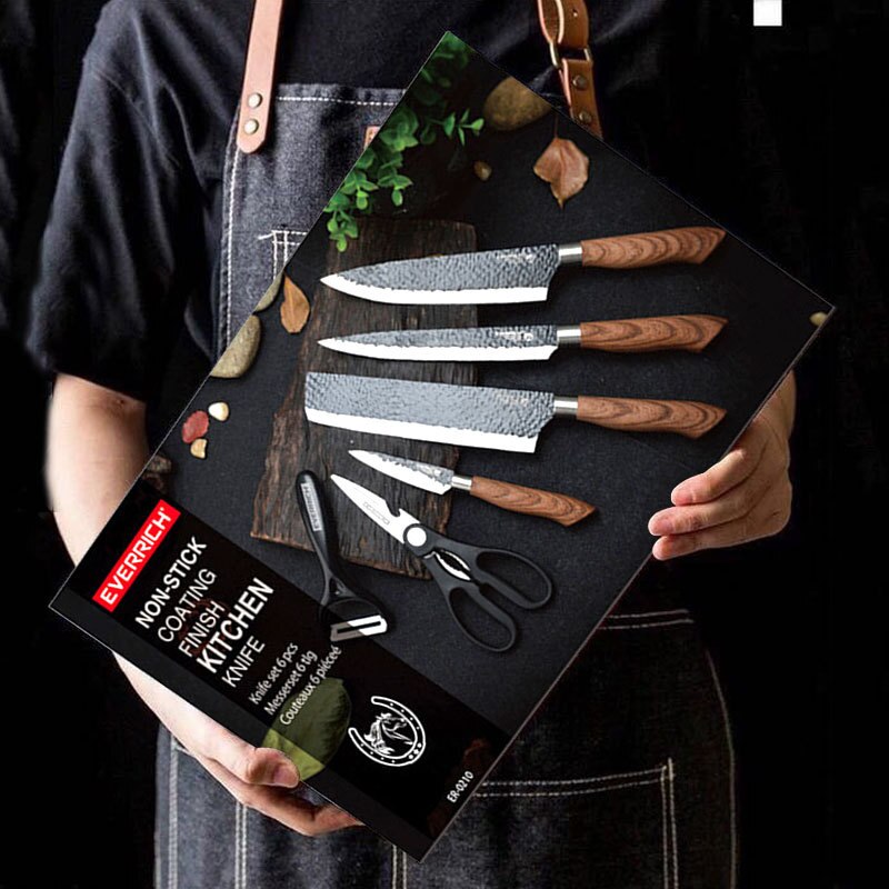 Stainless Steel Kitchen Knives Set Tools Forged Kitchen Knife Scissors Ceramic Peeler Chef Slicer Nakiri Paring Knife Case