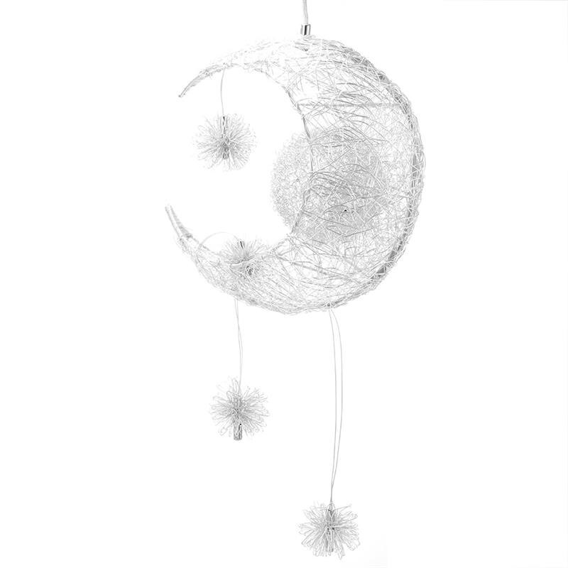 Maan led ster kroonluchter slaapkamer meisjeskamer kinderkamer kroonluchter stijl decor hanglamp  g4 kinder lusters led lampen